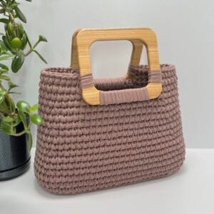 IMG_8758 Сумка Frame Bag з трикотажної пряжі з дерев’яними ручками
